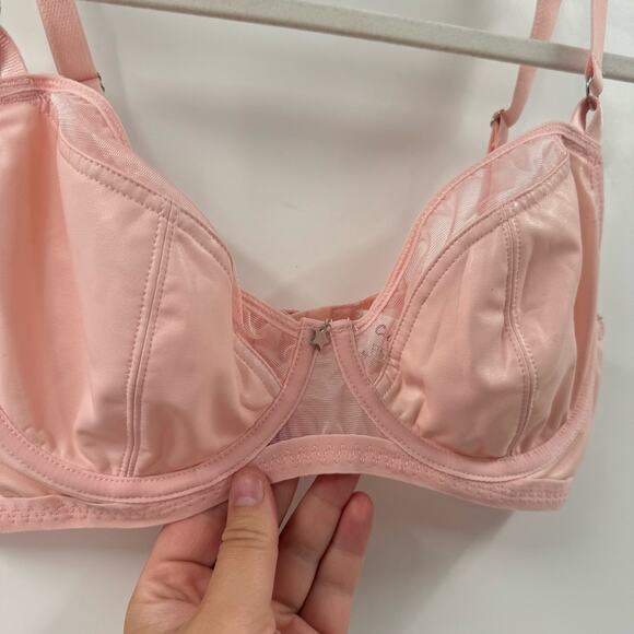 Curvy Kate pink Lucky Star plunge Bra - Picture 2 of 6